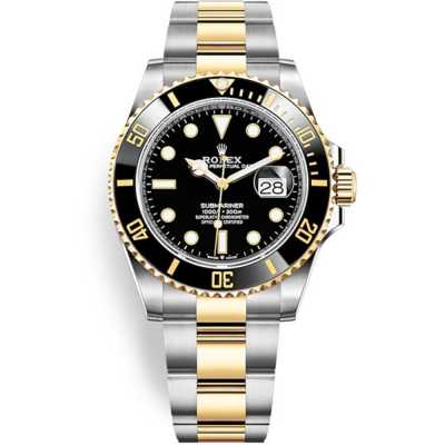 Submariner Date 41mm Black Dial Black Ceramic Bezel Stainless Steel and Yellow Gold