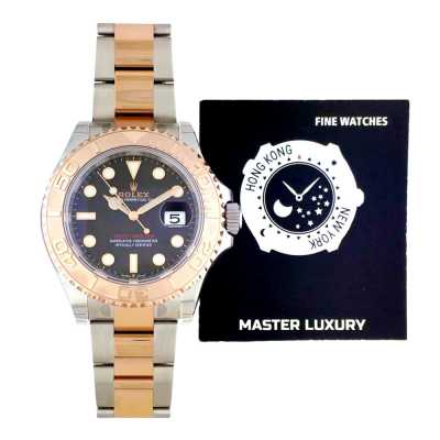 Yacht-Master 40mm Automatic Black Dial Stainless Steel and Rose Gold