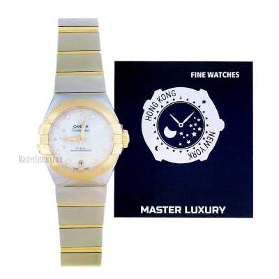 Constellation 27mm White Mother of Pearl Dial Stainless Steel and Yellow Gold 