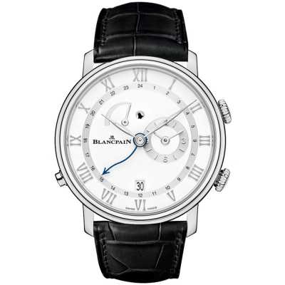 Blancpain Villeret 6640-1127-55B Steel GMT Alarm Excellence New