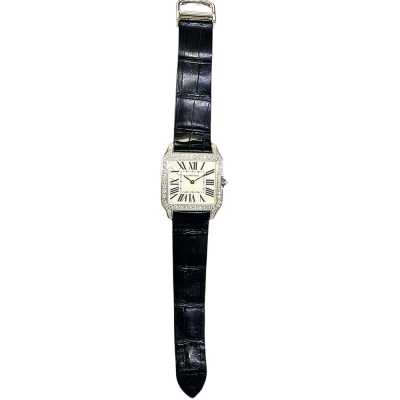 Cartier Santos-Dumont WH100251 White Gold Refined Elegance New