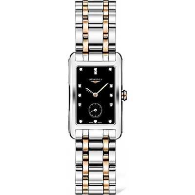 Longines DolceVita L5.512.5.57.7 Steel Rose Gold Diamond Elegance New