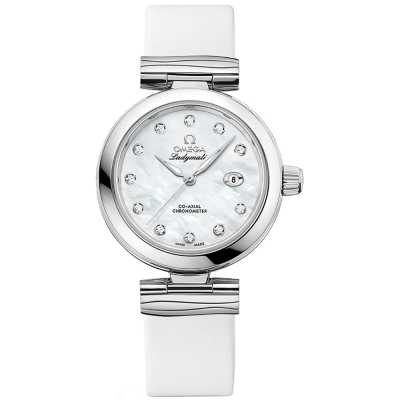 Omega De Ville Ladymatic 425.32.34.20.55.002 Steel Automatic MOP Excellence New