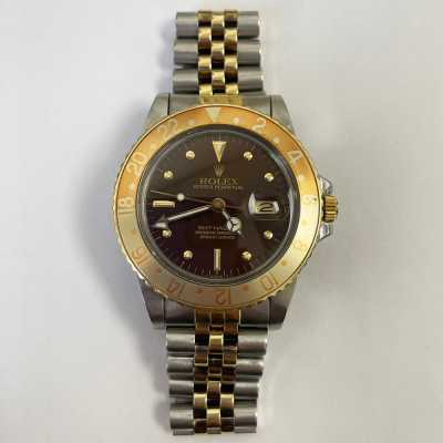 GMT-Master 40mm Brown Nipple Dial Jubilee Bracelet Stainless Steel and Yellow Gold