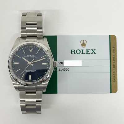 Oyster Perpetual 39mm Blue Dial Domed Bezel Oyster Bracelet Stainless Steel
