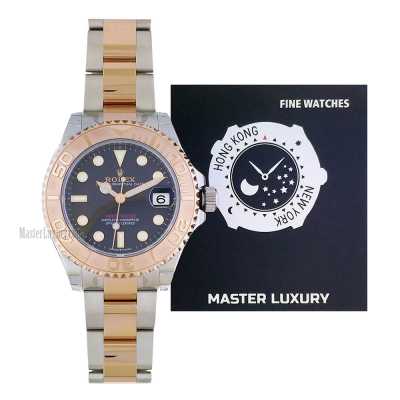 Yacht-Master 37mm Chocolate Dial Stainless Steel and Rose Gold
