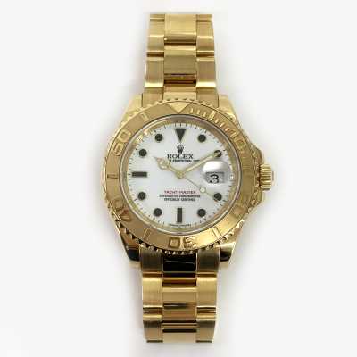 Yacht-Master 40mm White Dial Yellow Gold