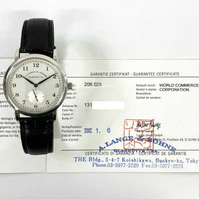 A. Lange & Söhne 1815 206.025 Platinum Manual Wind Watch New