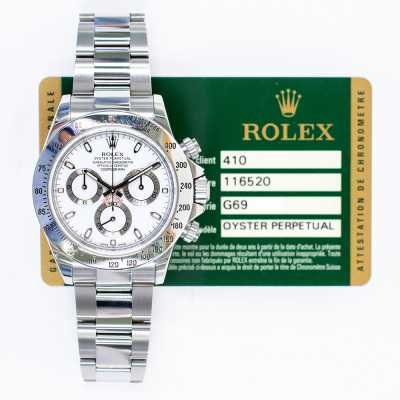 Rolex 116520 Steel White Dial In-House Movement
