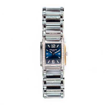 Patek 4910/1200A-001 Diamond Bezel Steel Blue