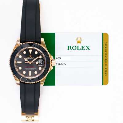 Rolex 116655 Yacht-Master 40mm Everose Gold Black Rubber
