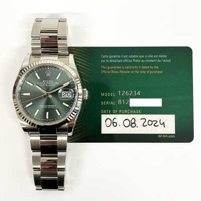 Datejust 36m Steel and White Gold