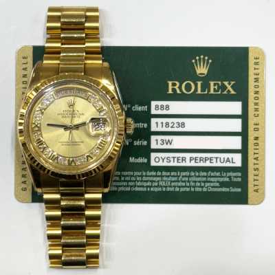 Day-Date President 36mm Yellow Gold Fluted Bezel