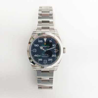 Rolex Air-King reference 116900 Oystersteel 40mm black dial minute markers aviation preowned