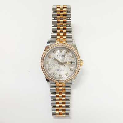 Datejust 36mm Diamond Bezel Steel and Yellow Gold