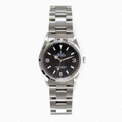 Rolex Explorer 14270 36mm steel black dial 3-6-9 Arabic numerals expedition vintage preowned
