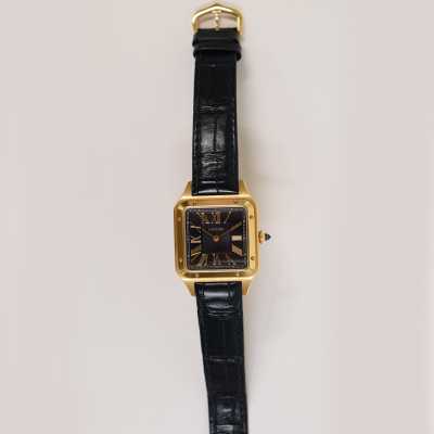 Cartier Ronde Louis WGRN0006 36mm rose gold silver Calibre 1847 MC transparent preowned