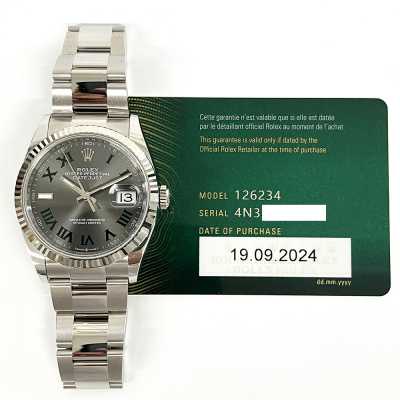Datejust 36m Steel and White Gold