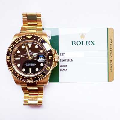 Rolex GMT-Master II Yellow Gold Ref. 116718LN