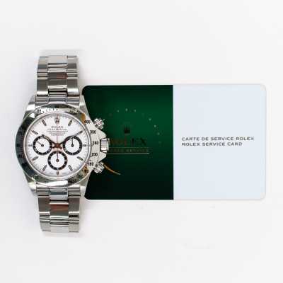 Rolex Daytona reference 16520 steel Zenith movement chronograph with black subdials reverse panda pre-owned