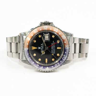 Rolex GMT-Master reference 1675 Oystersteel 40mm Pepsi aluminum bezel preowned classic