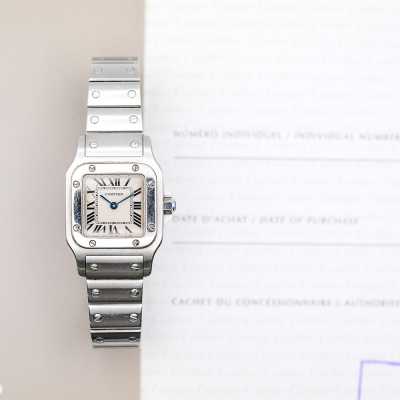 Cartier Santos Galbée W20056D6 Steel Square Design Excellent Condition