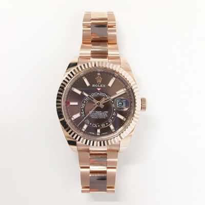 Sky-Dweller 42mm Rose Gold Fluted Bezel