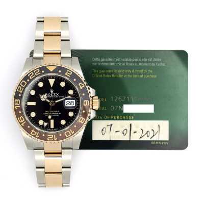 Rolex GMT-Master II 126711CHNR Steel Rose Gold Professional Travel Excellent Condition