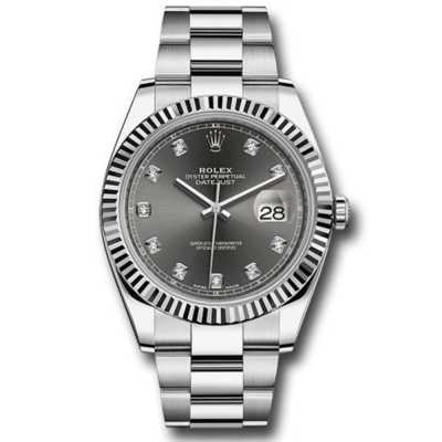 Datejust 41mm Steel and White Gold