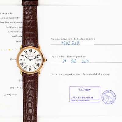 Cartier Rondo Solo W6701008 Rose Gold Precious Enhancement Preowned