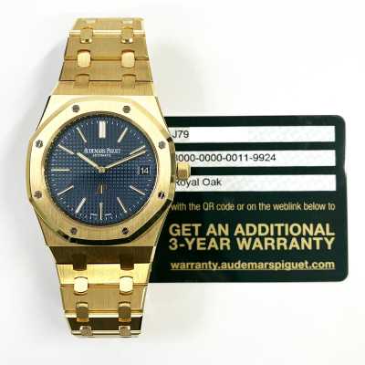 AP Royal Oak 15202BA.OO.1240BA.01 Yellow Gold Ultra Thin Appeal Preowned