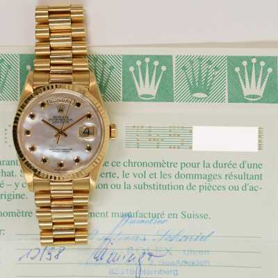 Day-Date President 36mm Yellow Gold Fluted Bezel