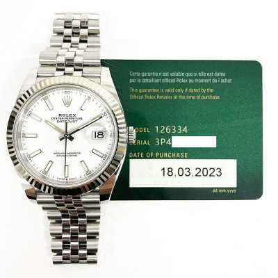 Rolex Datejust 41mm Steel and White Gold Ref. 126334