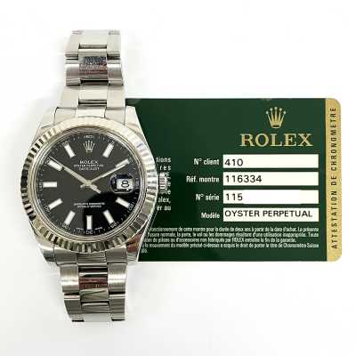 Rolex Datejust II Steel and White Gold Ref. 116334