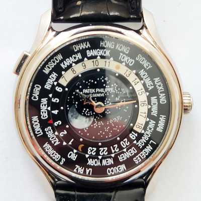 Patek Philippe 5575G World Time Black Dial White Gold