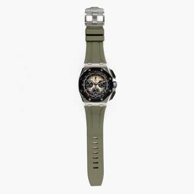 Audemars Piguet 43mm Royal Oak Offshore steel grey tapisserie octagonal bezel preowned sport