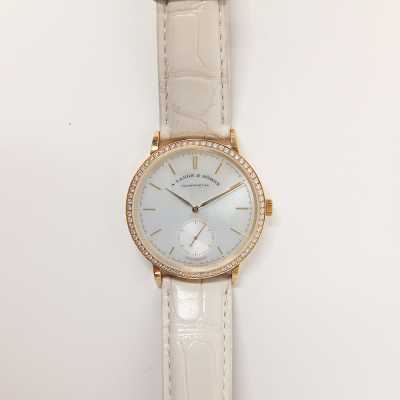 Saxonia Automatic 37mm Diamond Bezel  Yellow Gold