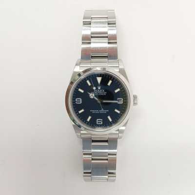 Rolex 36mm Explorer steel black dial expedition five-digit Chromalight preowned