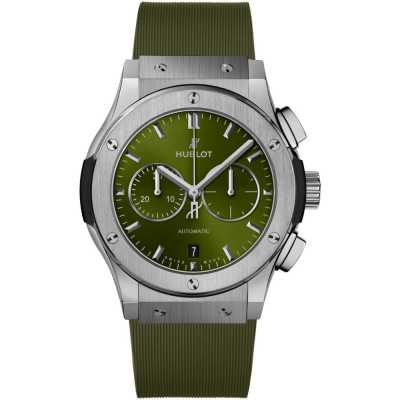 Hublot Classic Fusion Chrono 541.NX.8970.RX Titanium Distinctive Green New Condition