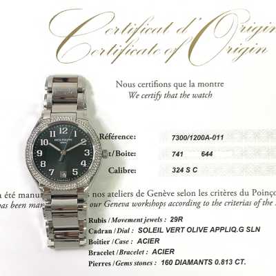 Twenty~4 36mm Green Dial Diamond Bezel Stainless Steel