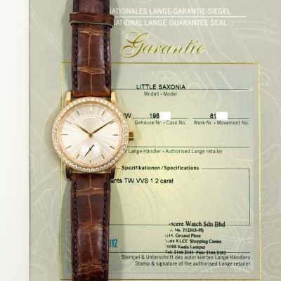 A. Lange & Söhne Little Saxonia 835.037 Rose Gold Manual Winding Excellent Condition
