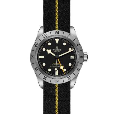 Tudor Black Bay Pro M79470-0002 Steel GMT Fabric Watch New