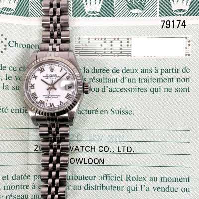 Rolex Datejust 26mm Steel and White Gold Ref. 79174