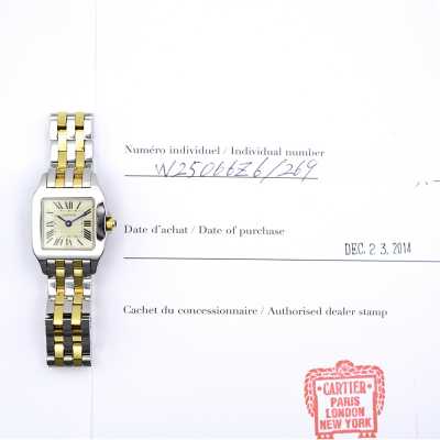 Cartier Santos Demoiselle W25066Z6 Steel Gold Two-tone Luxury Excellent Condition