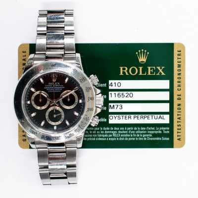 Rolex Daytona 116520 Steel Black Excellent Racing Enhancement Preowned