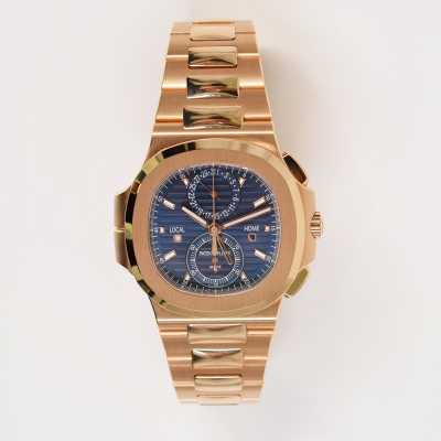 Nautilus Travel Time Flyback Chronograph 40.5mm Rose Gold