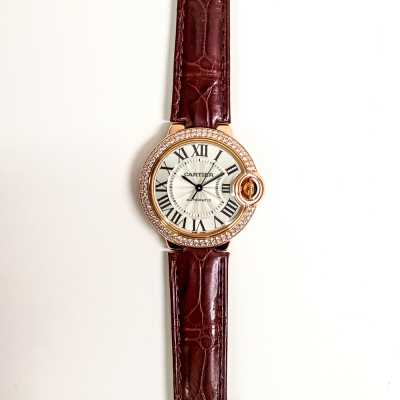 Cartier Ballon Bleu WE902036 Rose Gold Parisian Elegance Excellent Condition