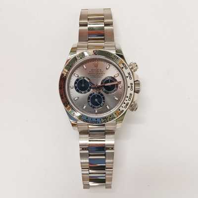 Rolex Cosmograph Daytona 116509 40mm white gold steel-colored dial chronograph preowned