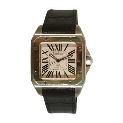 Cartier Santos de Cartier WSSA0007 35.1mm steel silver Roman Calibre 1847 MC preowned