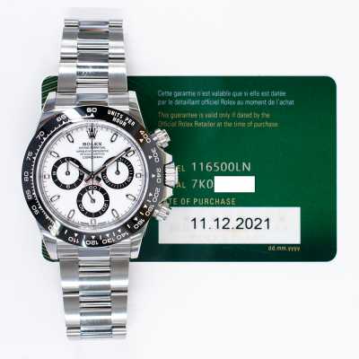 Rolex 116500LN Steel White Dial Ceramic Bezel